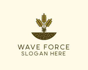 Wheat Farm Crop logo design