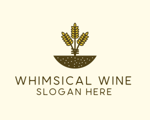 Wheat Farm Crop logo design