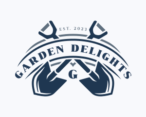 Gardening Shovel Tool logo design