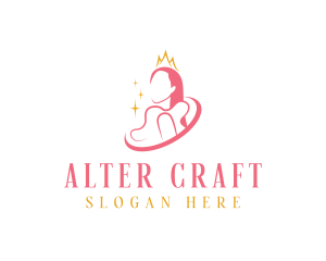 Beauty Crown Queen  logo design