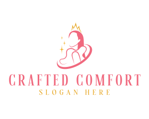 Beauty Crown Queen  logo design