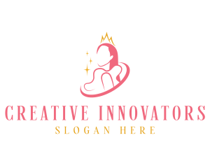 Beauty Crown Queen  logo design