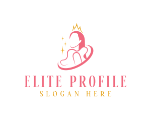 Beauty Crown Queen  logo design