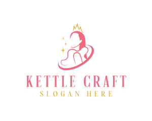 Beauty Crown Queen  logo design