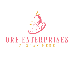 Beauty Crown Queen  logo design