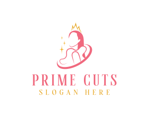 Beauty Crown Queen  logo design