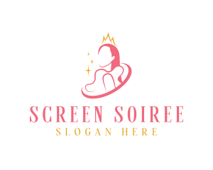 Beauty Crown Queen  logo design