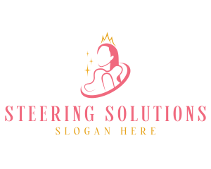 Beauty Crown Queen  logo design