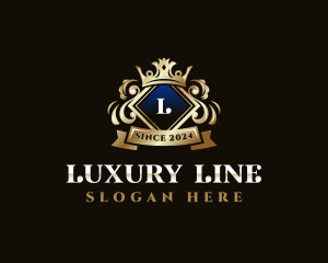 Luxury Crown Crest logo design