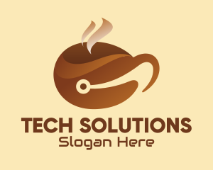 Coffee Cup Tech Logo