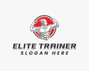 Workout Muscle Trainer logo design