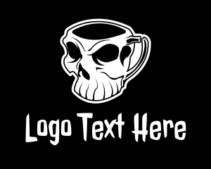 Scary Skull Mug  logo