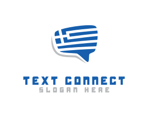 Greece Chat Message logo design