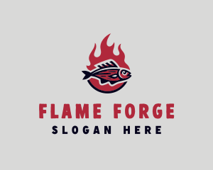 Fire Fish Grill logo design