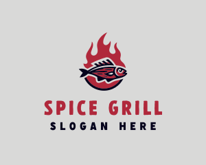 Fire Fish Grill logo design