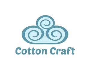 Teal Cloud Swirls logo