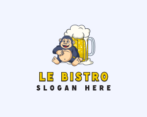 Gorilla Beer Bistro logo design