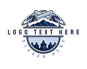 Industrial Chain Saw Logging logo