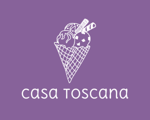 Ice Cream Cone logo design