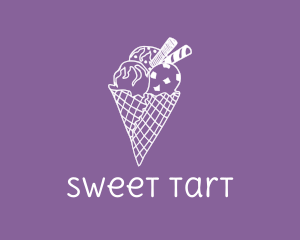 Ice Cream Cone logo design