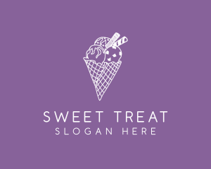 Ice Cream Cone logo design