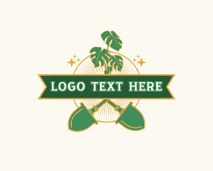 Garden Shovel Plant logo