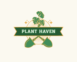 Garden Shovel Plant logo design