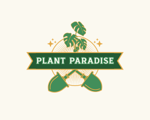 Garden Shovel Plant logo design