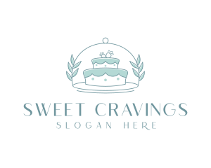 Cake Cloche Catering logo design