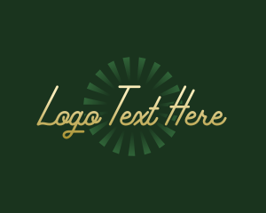 Elegant Sunburst Retro logo