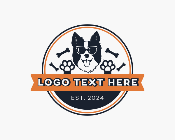 Border Collie logo example 1