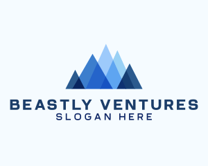 Geometric Mountain Venture logo design