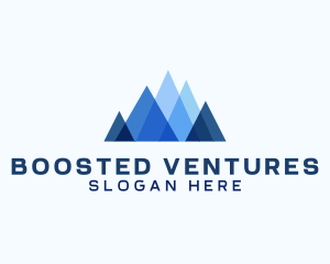 Geometric Mountain Venture logo design