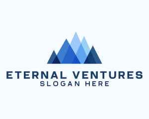 Geometric Mountain Venture logo design