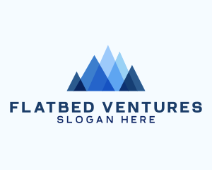 Geometric Mountain Venture logo design