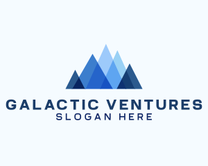 Geometric Mountain Venture logo design