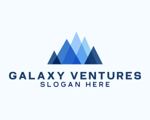 Geometric Mountain Venture logo design