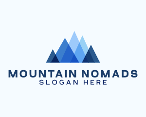 Geometric Mountain Venture logo design