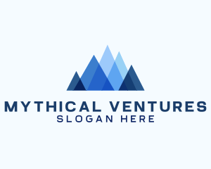 Geometric Mountain Venture logo design