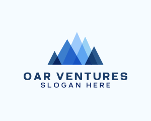 Geometric Mountain Venture logo design