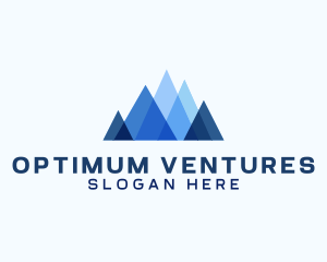 Geometric Mountain Venture logo design