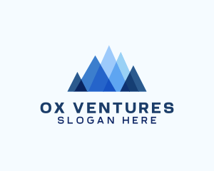 Geometric Mountain Venture logo design