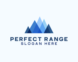 Geometric Mountain Venture logo design