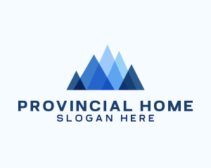 Geometric Mountain Venture logo design