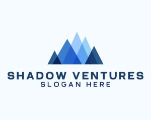 Geometric Mountain Venture logo design