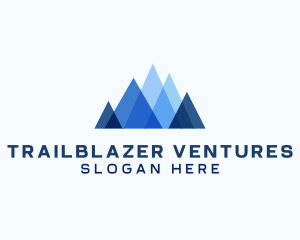 Geometric Mountain Venture logo design