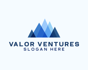 Geometric Mountain Venture logo design