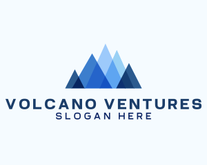 Geometric Mountain Venture logo design