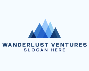 Geometric Mountain Venture logo design