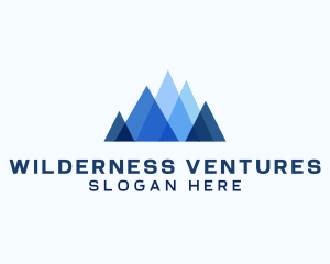 Geometric Mountain Venture logo design